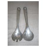 Vintage Silver-Plated Salad Serving Set