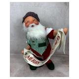 Vtg Annalee Santa Clause 'Merry Christmas' Doll