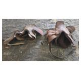 Lot of Vintage Saddles