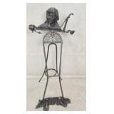 Vintage Blackamoor Metal Easel