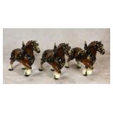 Lot of Vintage Ceramic Budweiser Clydesdale Horses