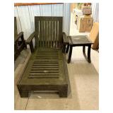Modern Outdoor Lounge Chair and Side Table