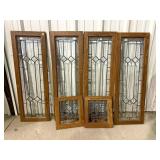 Antique Leaded Glass Panels