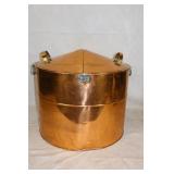 Antique Copper Wash Tub w/lid