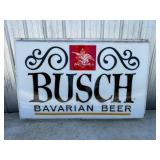Vintage Busch Bavarian Beer Sign