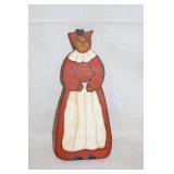 Vintage Hand-Painted Wooden Figure