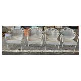 Lot of Wrought Iron Patio Armchairs