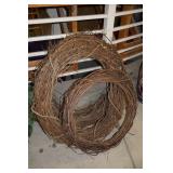 lot of Natural Grapevine Wreaths