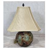 Handcrafted Table Lamp w/Leaf Design