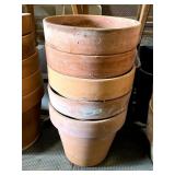Lot of Terra Cotta Flowerpots