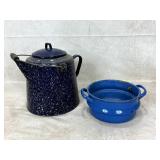 Lot of Vintage Enamelware Pieces