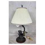 Maitland Smith Bronze Hummingbird Lamp