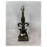 Vintage Fleur de Lis Table Lamp Base