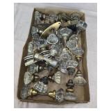 Lot of Vintage Clear Glass Door Knobs