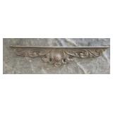 Primitive Carved Wooden Pediment