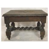 Antique English Oak Footstool