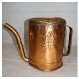 Vintage Copper  Swingspout Oil Can