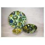 Lot of Mid Century Modern Fiberglass Bowls & Tray