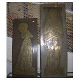 Brass Plaques of Roger Bellingham & Wife