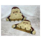 Handmade Vintage Wooden Santa Clause Folk Art