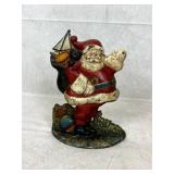 Vintage Cast Iron Santa Claus Doorstop