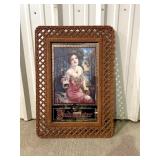 VtgFramed Budweiser 1917 Arbor Girl Bar Mirror