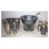 Anheuser Busch Punch Bowl & Cups Set