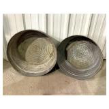 Pair of Galvanized Wash Tubs
