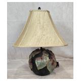 Handcrafted Table Lamp w/Leaf Design