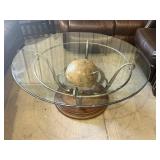 Globe Glass Top Coffee Table