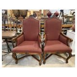Fairfield Upholstered High Back Armchairs