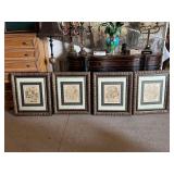 Framed Celestial Maps/Star Charts/Zodiac Figures