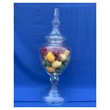 Vintage Cut Crystal Apothecary Beverage Dispenser