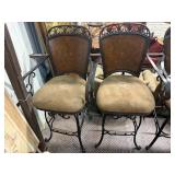 Swivel Bar Stools w/KC Chiefs Branded Seats