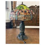 Tiffany Style Dragonfly Table Lamp