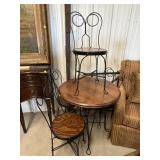 Ice Cream Parlor Table and Chairs