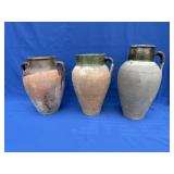 Set of Vintage Terracotta Oil Jars