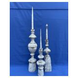 French Zinc Roof Finials Décor Pieces