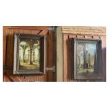 Vintage Oil Paintings of Architectural Capriccios