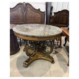 Maitland Smith French Empire Style Marble TopTable