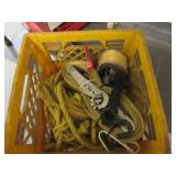 CRATE OF ASST ROPES AND RATCHETS