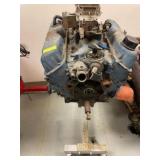 302 Ford Engine - Missing Oil Pan with Stand