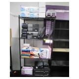 Contents of Rack with Rack: Office Supplies
