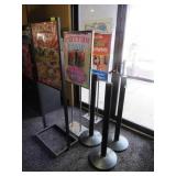 3 Display Signs & 3 Crowd Controls