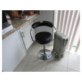 BAR STOOL & PORTABLE HEATER