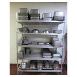 ALUMINUM RACK WITH CONTENTS