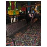 THREE ASSORTED METAL BENCHES