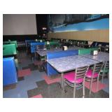 TABLES & CHAIRS BLUE & GREEN