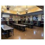 Tables , Chairs, and Booths Approx. 27 Tables, 50
