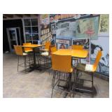 APPROX 6 HIGH TOP TABLES WITH 20 CHAIRS